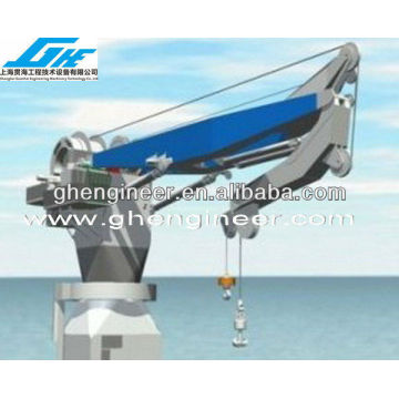 Knuckle boom marine folding crane